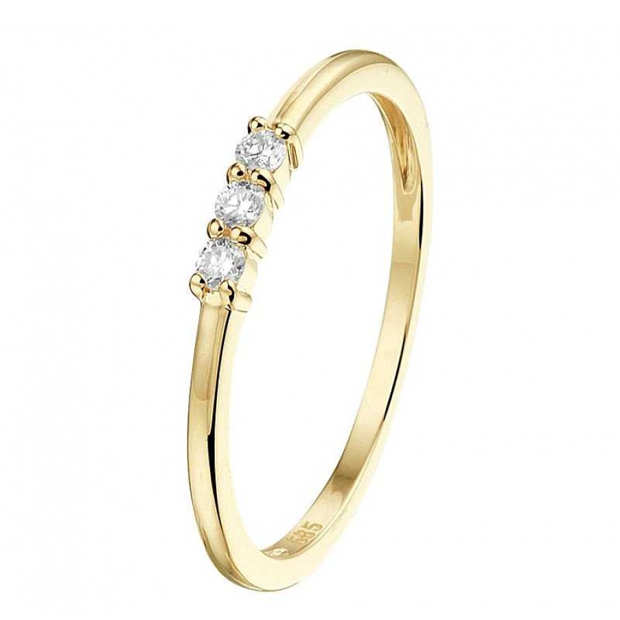 Ringen Mostert Huiscollectie | Ring Goud Diamant 0.09 Crt