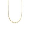 Kettingen Mostert Huiscollectie | Gold Plated Paperclip Ketting 5.5 Mm Breed - Lengte 42 + 3 Cm