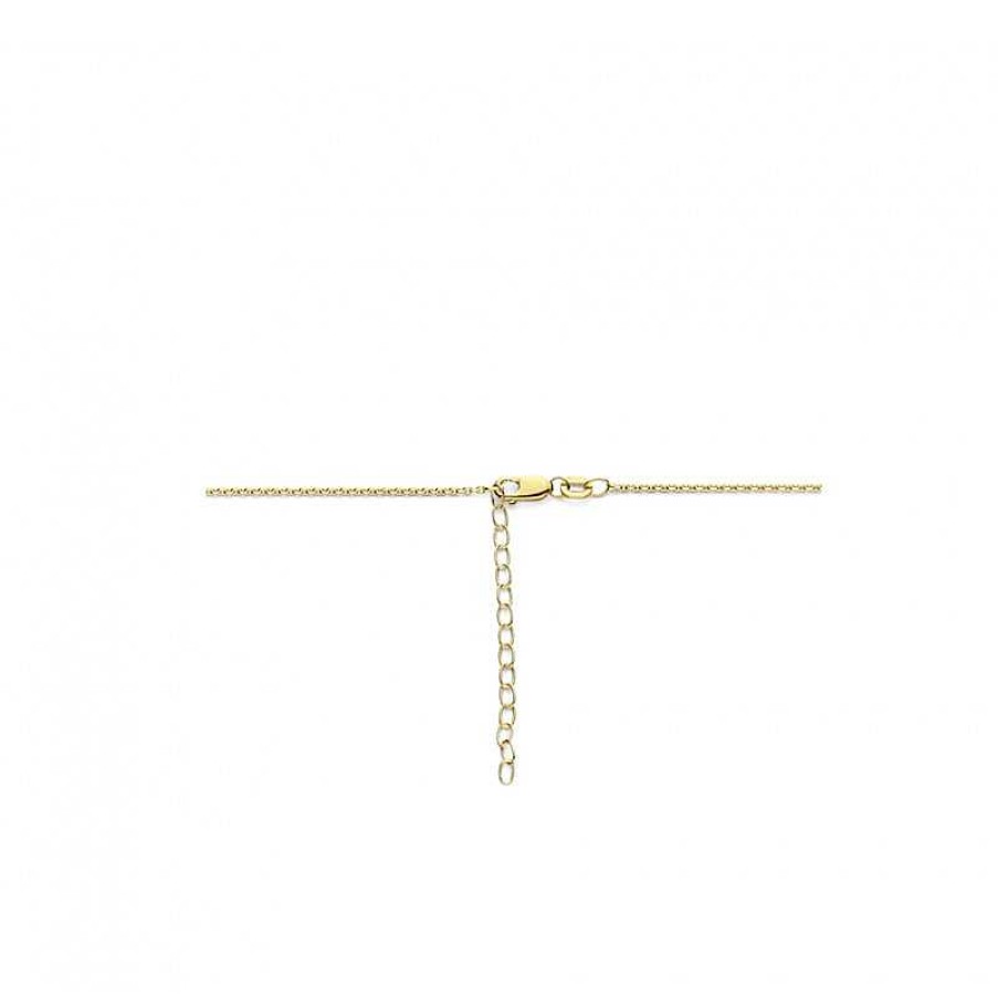 Kettingen Mostert Huiscollectie | Gold Plated Ketting Met Ronde Hanger