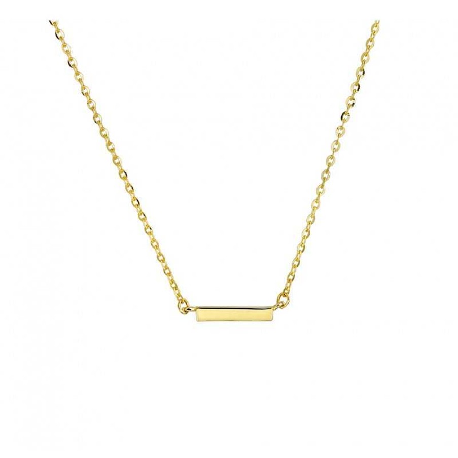 Kettingen Mostert Huiscollectie | Gouden Bar Ketting 9.5 Mm