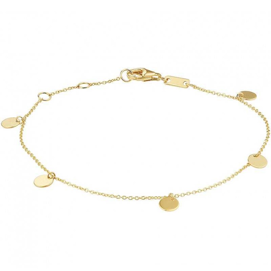 Armbanden Mostert Huiscollectie | Gouden Armband Anker En Rondjes