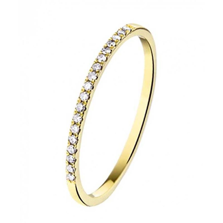 Ringen Mostert Huiscollectie | Gouden Diamanten Ring 0.09 Crt