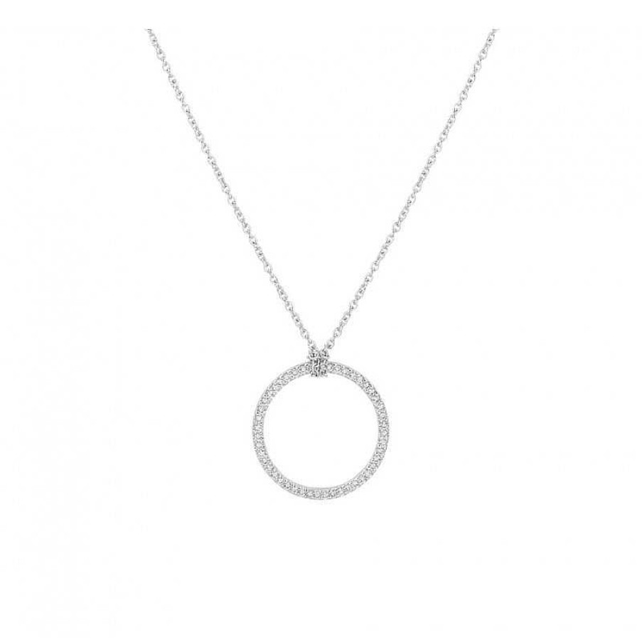 Kettingen Mostert Huiscollectie | Witgouden Ketting Met Diamant