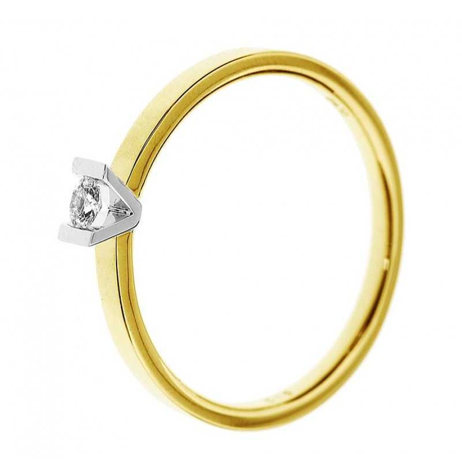 Ringen Mostert Huiscollectie | Diamanten Ring 0.075 Crt Bicolor