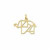 Hangers Mostert Huiscollectie | Geometrische Hanger Van Goud Olifant