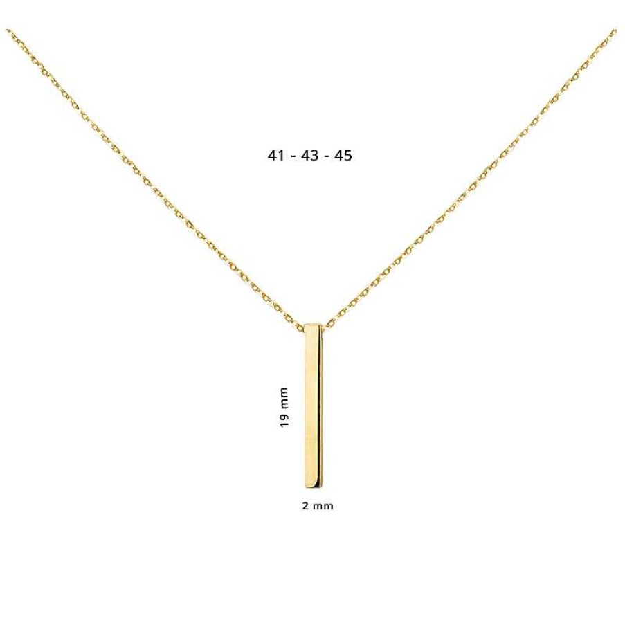 Kettingen Mostert Huiscollectie | Gouden Bar Ketting