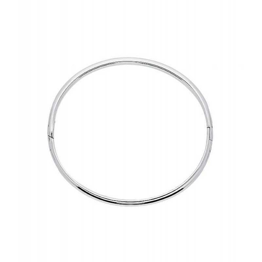 Armbanden Mostert Huiscollectie | Zilveren Graveerbare Slavenarmband Rond 60 Mm - Breedte 5 Mm