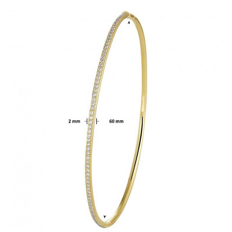 Armbanden Mostert Huiscollectie | Gouden Dames Armband Met Diamant