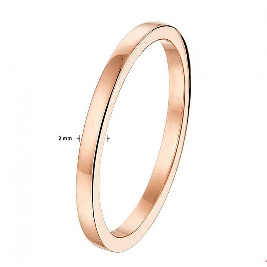 Ringen Mostert Huiscollectie | Aanschuifring Goud Breedte 2 Mm