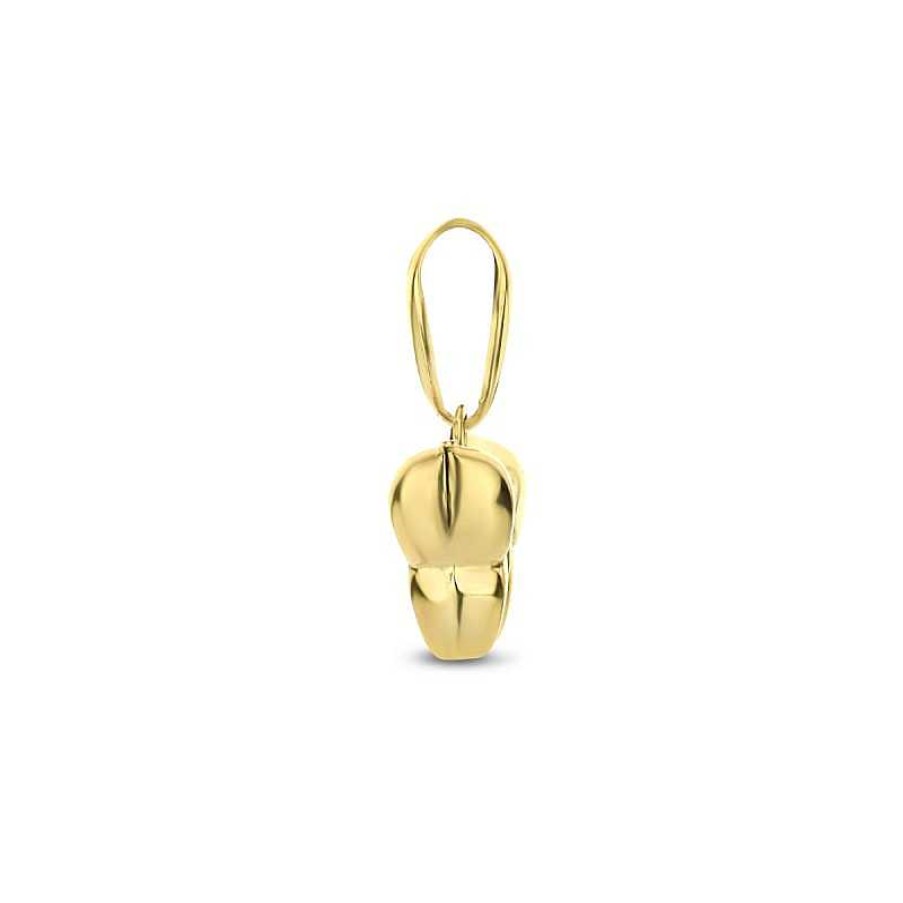 Hangers Mostert Huiscollectie | 14-Karaat Gouden Kinderhanger Met Vlinder - 12 X 8.5 Mm