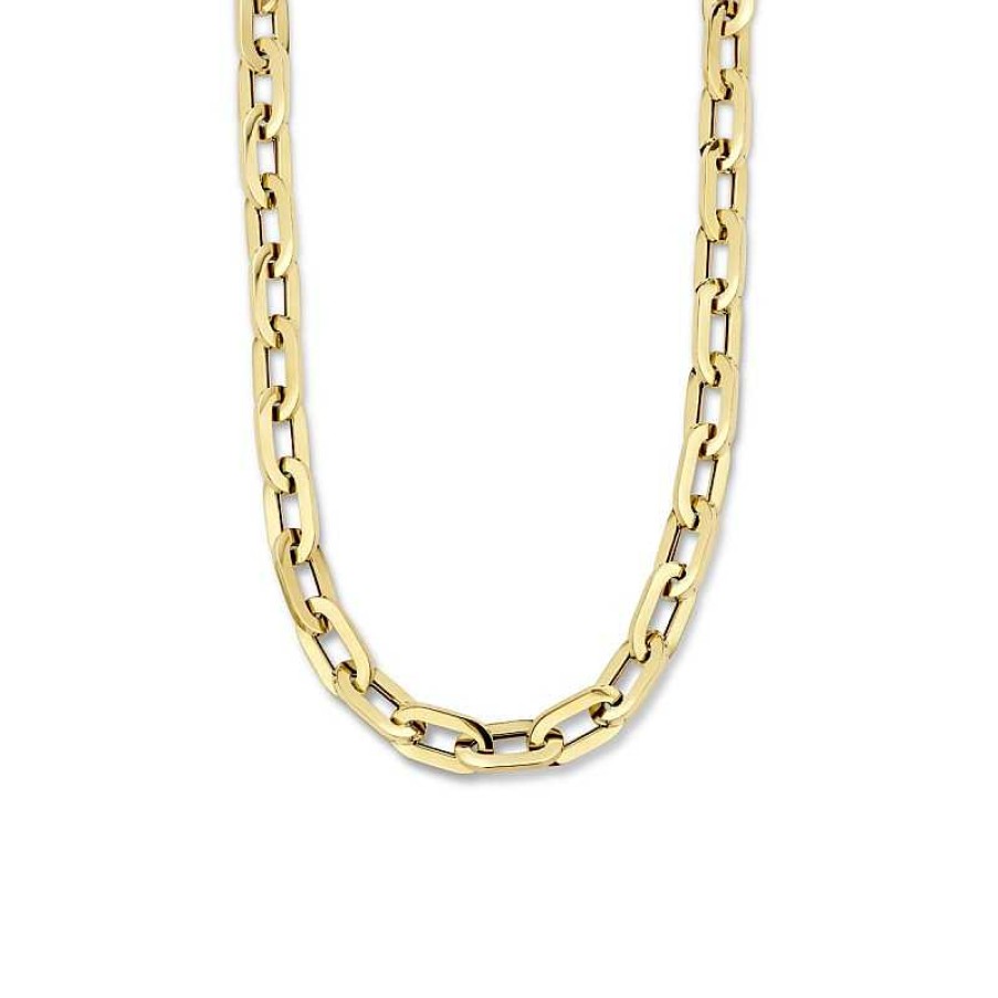 Kettingen Mostert Huiscollectie | 14-Karaat Gouden Paperclip Ketting 12 Mm - Lengte 46 Cm