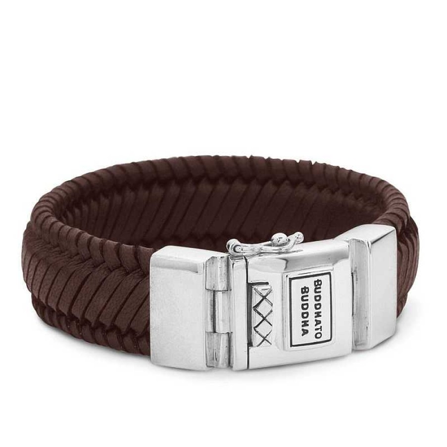 Armbanden Buddha to Buddha | Buddha To Buddha 783Br Armband Edwin Leather Brown