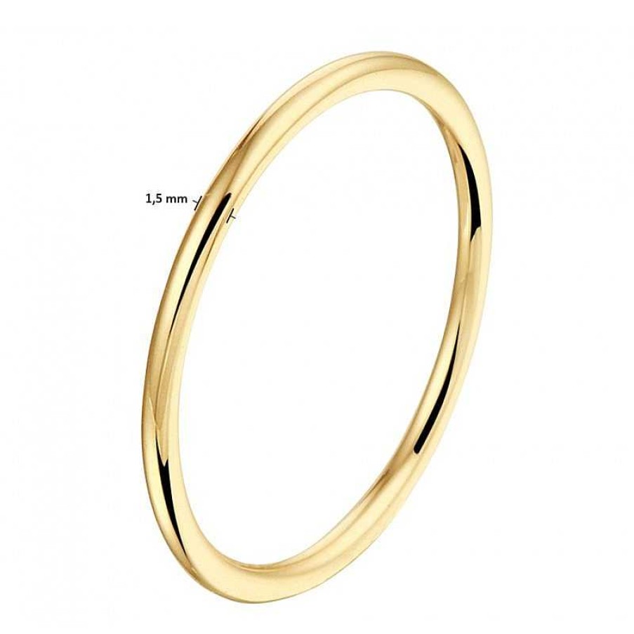 Ringen Mostert Huiscollectie | Gouden Aanschuifring Breedte 1.5 Mm