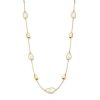 Kettingen Mostert Huiscollectie | Gouden Collier Met Parelmoer Druppels 45 Cm