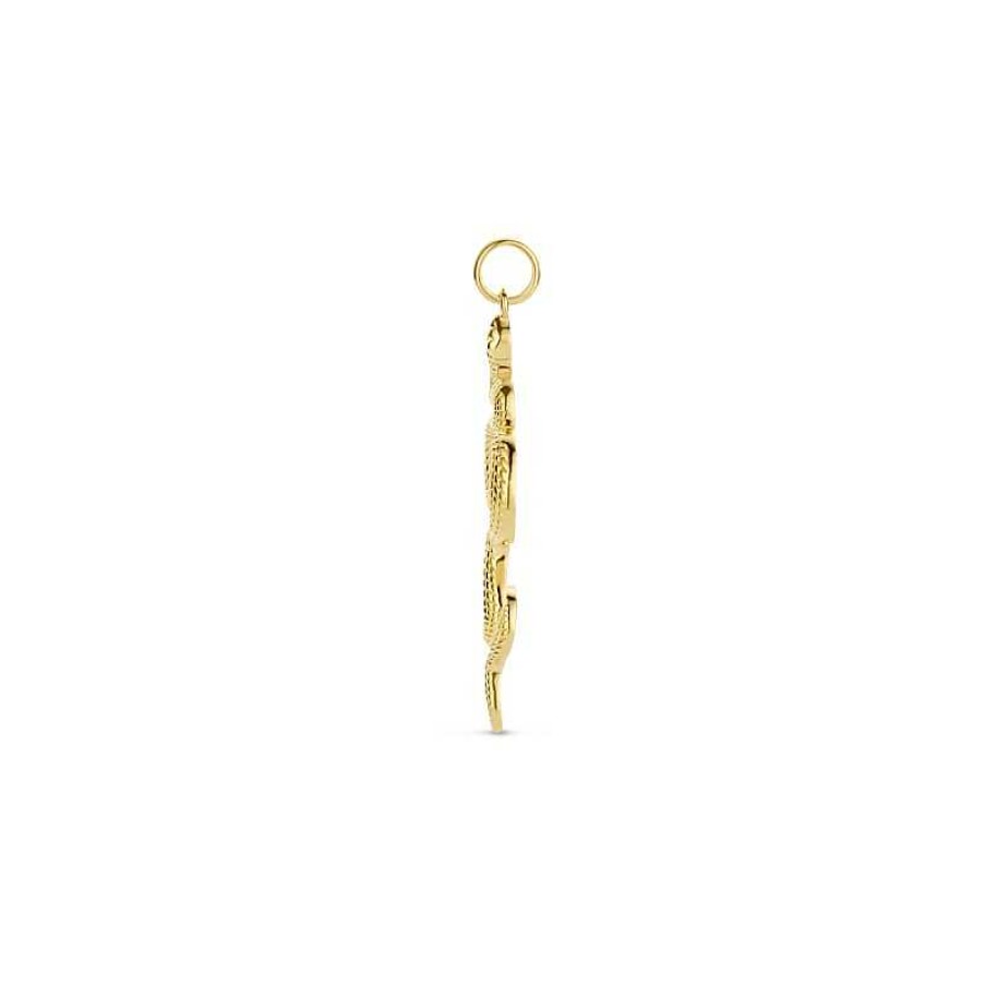 Hangers Mostert Huiscollectie | Gold Plated Hanger Slang - 50 X 18 Mm