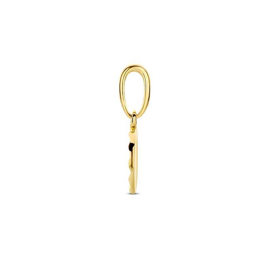 Hangers Mostert Huiscollectie | Gouden Hanger Gediamanteerd Rondje