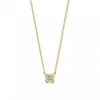 Kettingen Mostert Huiscollectie | Gouden Collier Met Diamantjes In Bloemvorm 42-45 Cm