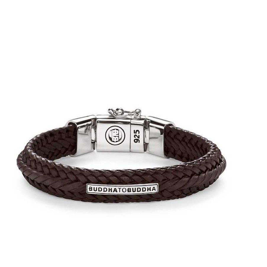 Armbanden Buddha to Buddha | Buddha To Buddha 816Br Armband Nurul Small Leather Brown