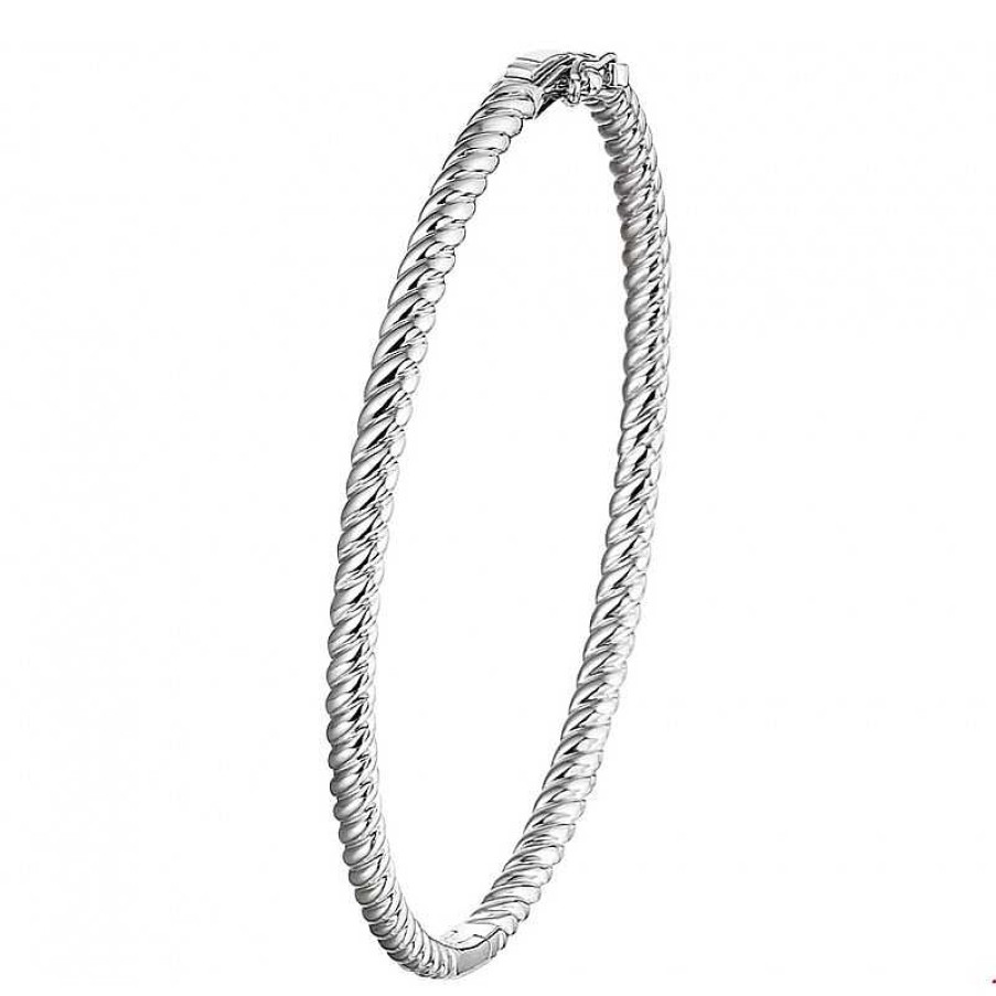 Armbanden Mostert Huiscollectie | Zilveren Bangle Scharnier 4.0 X 60 Mm