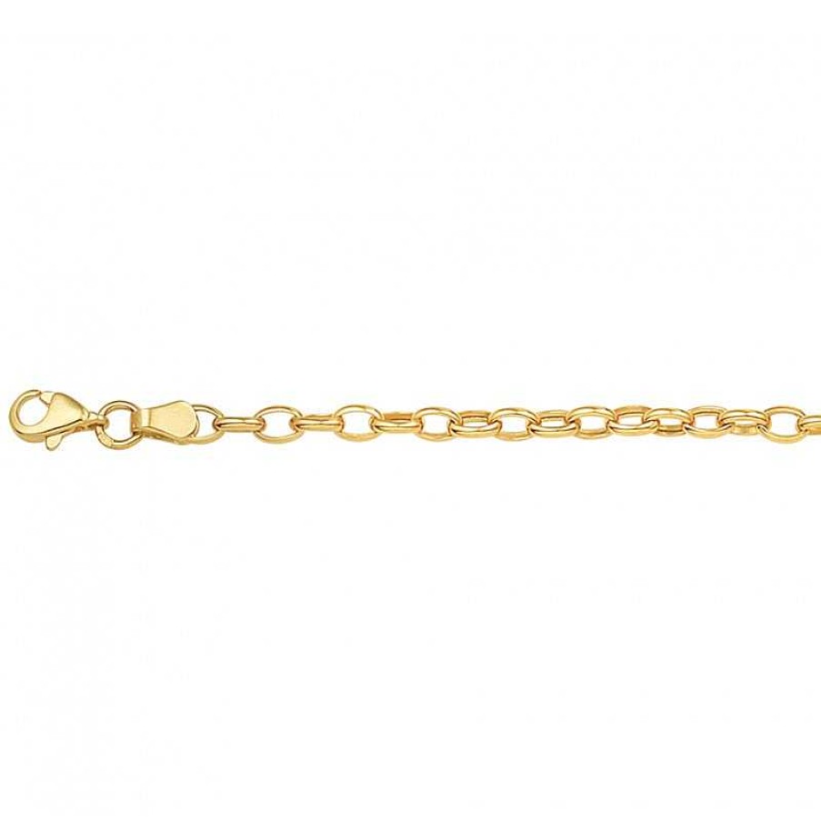 Armbanden Mostert Huiscollectie | Gouden Schakelarmband Anker 18.5 Cm