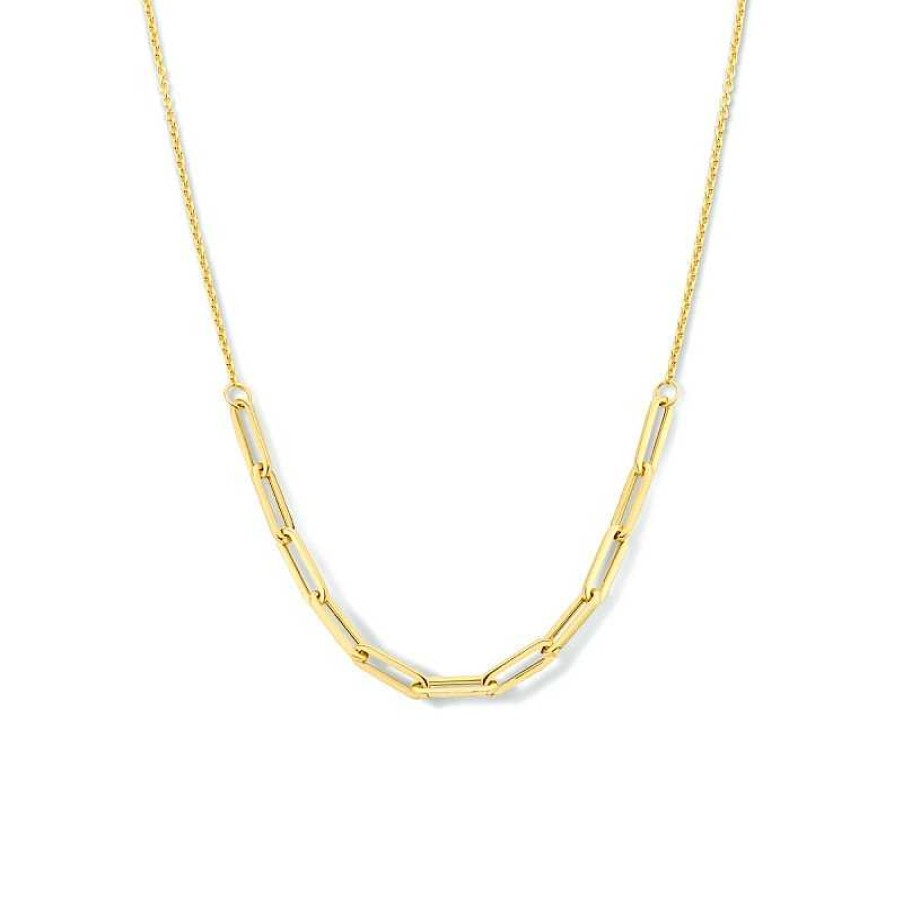 Kettingen Mostert Huiscollectie | Gouden Ketting Met Paperclipschakels 3.5 Mm