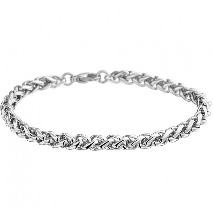 Armbanden Mostert Huiscollectie | Stalen Palmier Armband Dames 19 Cm