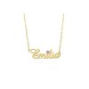 Kettingen Names4ever | Gouden Naamketting Met Geboortesteen Model Emilia