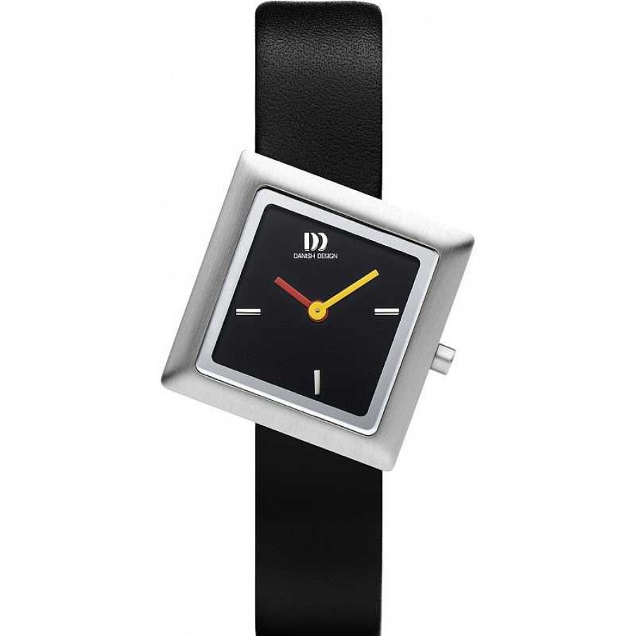 Horloges Danish Design | Danish Design Frihed Tilt Iv13Q1286 - Dameshorloge Zilverkleurig 27 Mm Met Leren Band