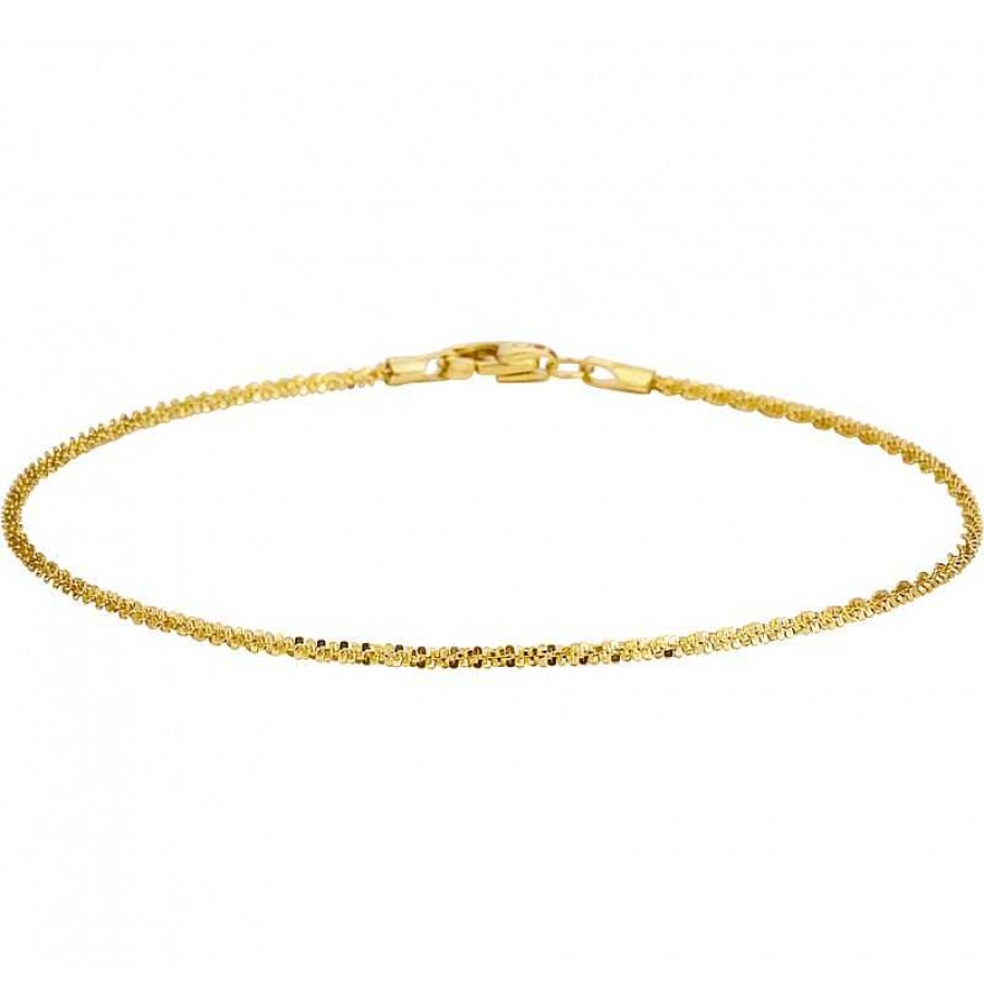 Armbanden Mostert Huiscollectie | Gouden Fantasie Schakel Schakelarmband 1.4 Mm