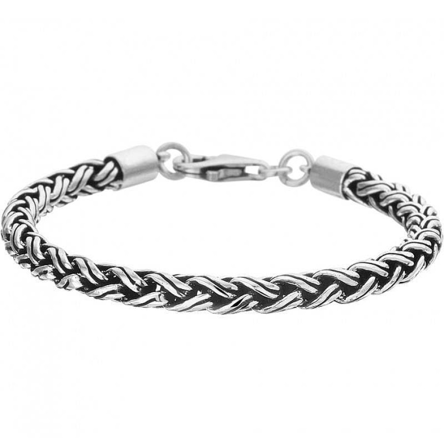 Armbanden Mostert Huiscollectie | Armband Heren Zilver Palmier 5 Mm