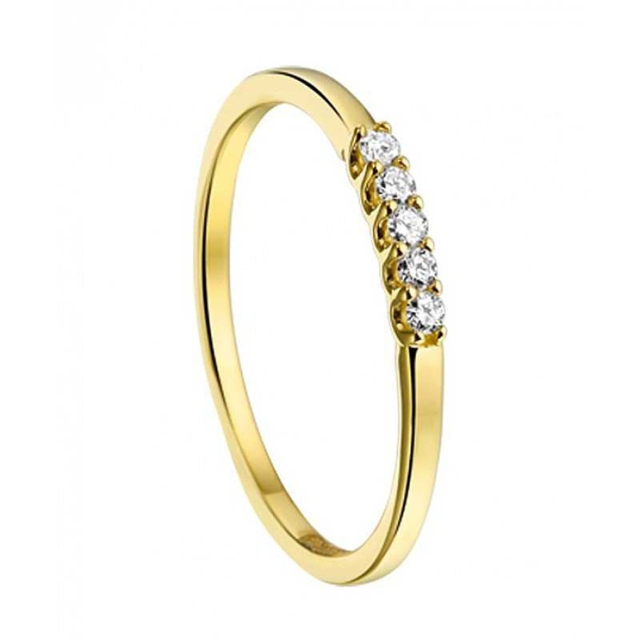 Ringen Mostert Huiscollectie | Gouden Ring Diamanten 0.1 Crt