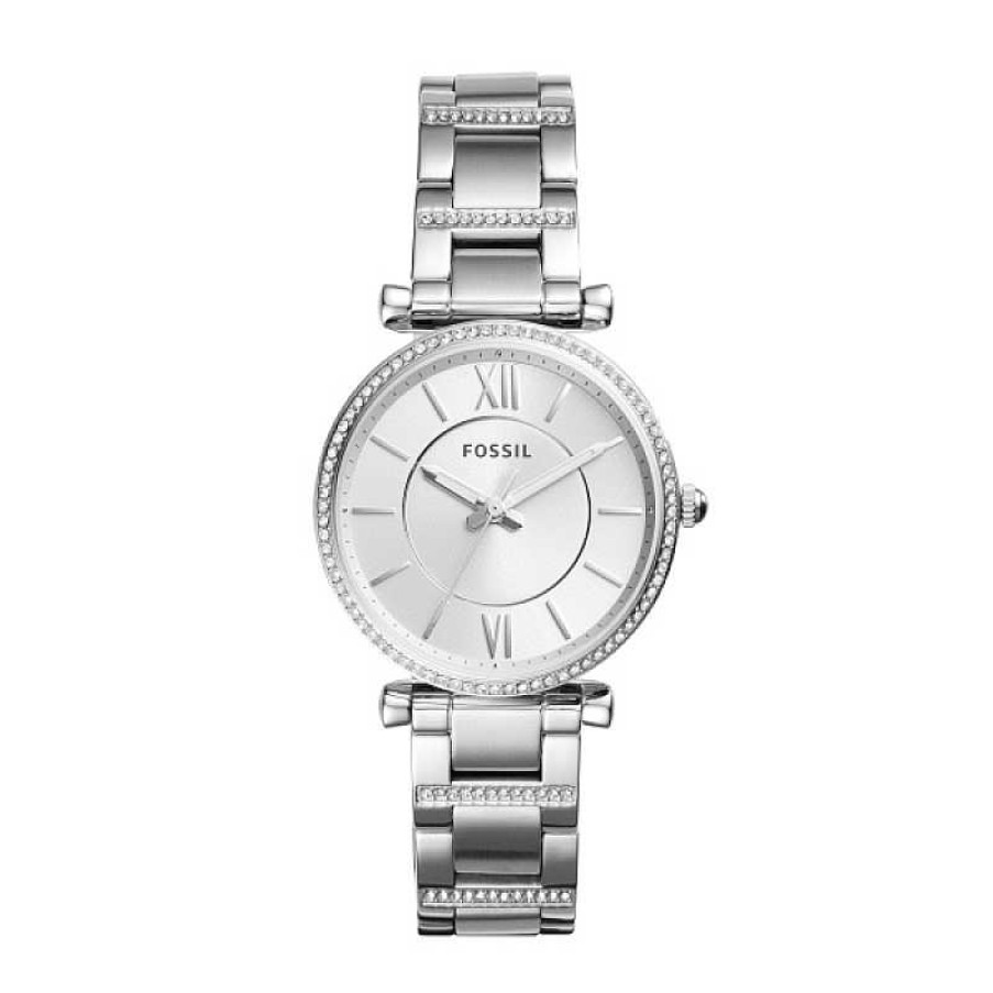 Horloges Fossil | Fossil Carly Stalen Dameshorloge Es4341