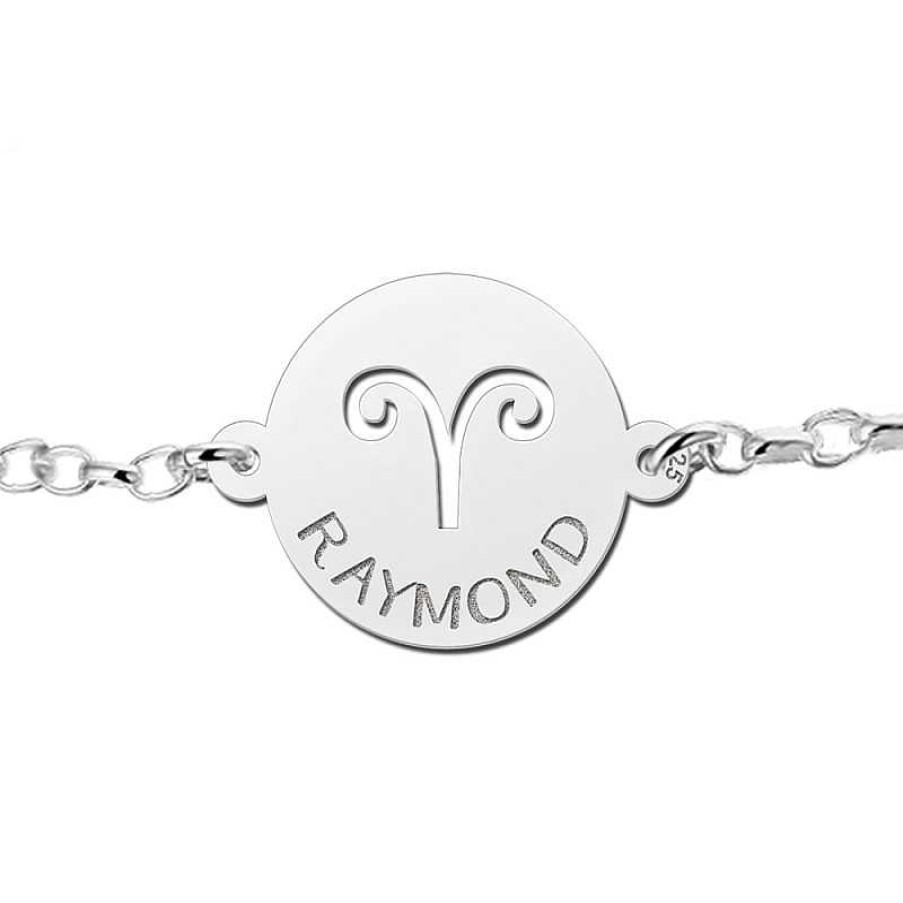 Armbanden Names4ever | Zilveren Sterrenbeeld Armband Met Naam - Names4Ever