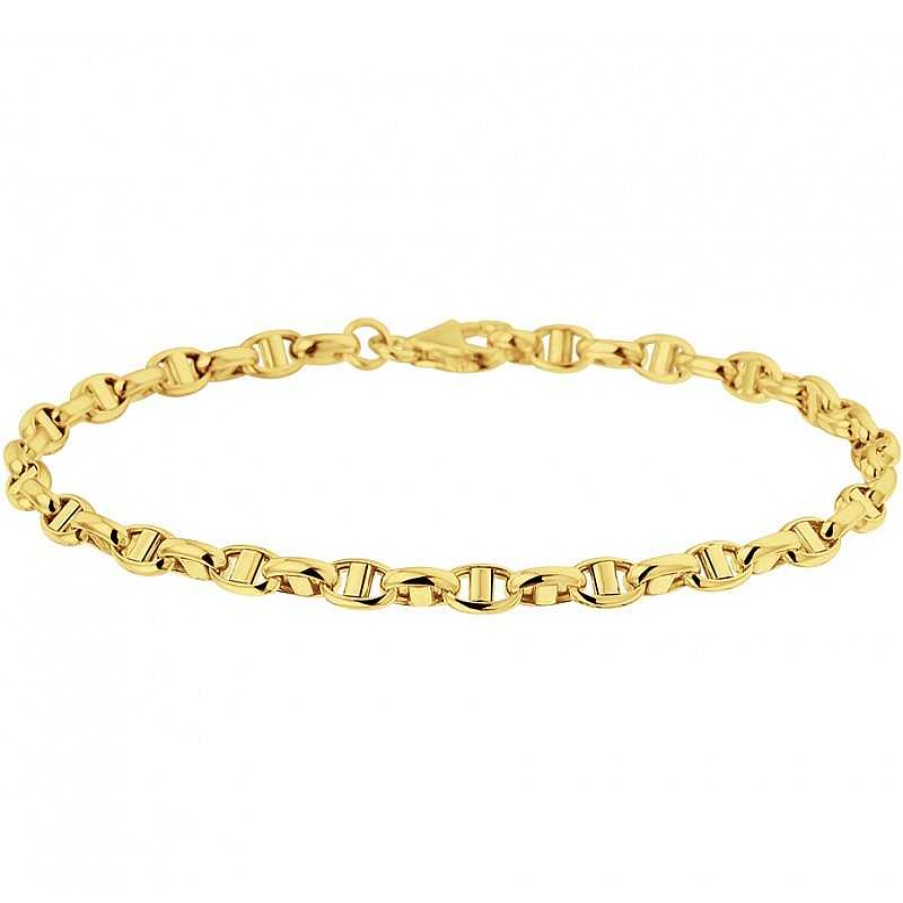 Armbanden Mostert Huiscollectie | Gouden Anker Schakel Schakelarmband 3.5 Mm