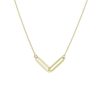 Kettingen Mostert Huiscollectie | Gouden Ketting Met Twee Paperclip Schakels