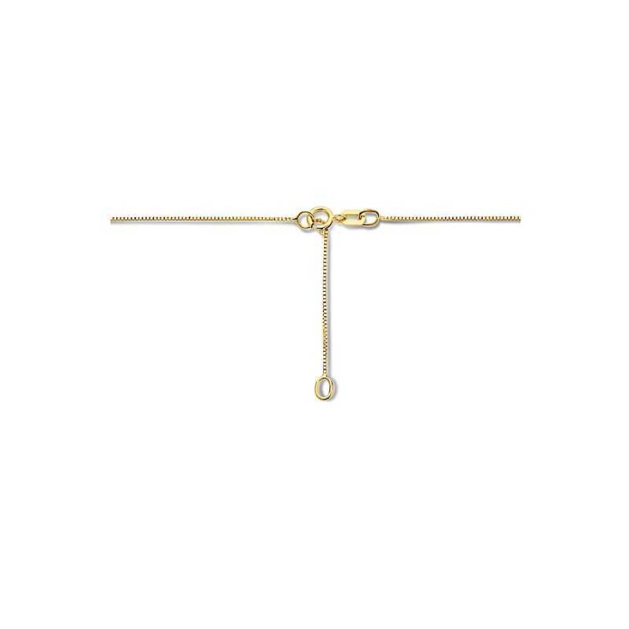 Kettingen Mostert Huiscollectie | Gouden Ketting Met Parel 42-45 Cm