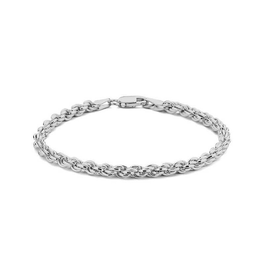 Armbanden Mostert Huiscollectie | Zilveren Koordarmband 4.2 Mm 18 Cm