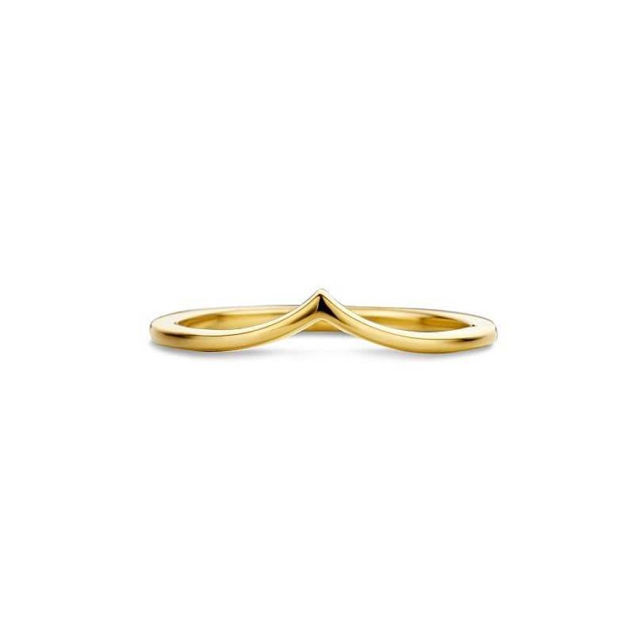 Ringen Mostert Huiscollectie | Gouden Ring Met V-Boog