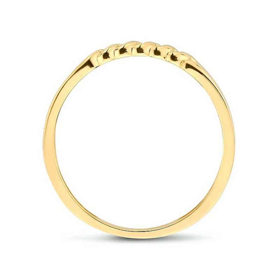 Ringen Mostert Huiscollectie | Gouden Ring Met Schakelmotief