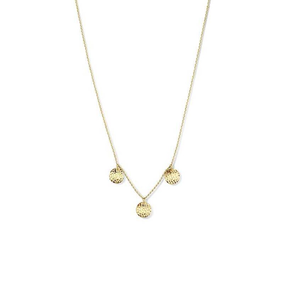 Kettingen Mostert Huiscollectie | Gouden Ketting Met Drie Rondjes 9 Mm