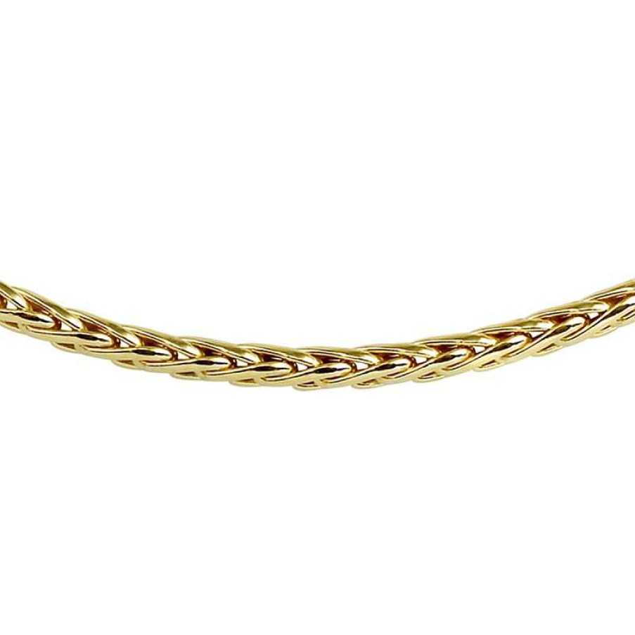 Kettingen Mostert Huiscollectie | Zilgold Vossestaart Ketting 4 Mm - Lengte 45 Cm