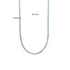 Kettingen Mostert Huiscollectie | Zilveren Ketting Met Groene Agaat 2.2 Mm - Lengte 40 + 4 Cm