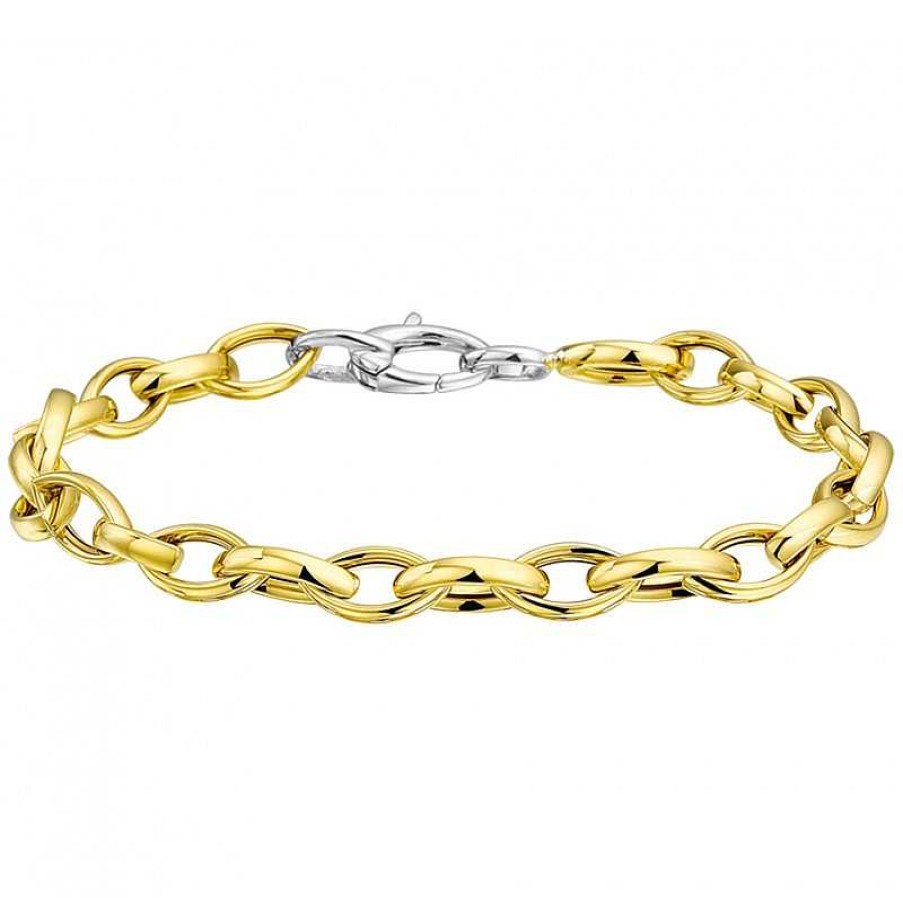 Armbanden Mostert Huiscollectie | Eigentijds Bicolor Gouden Damesarmband