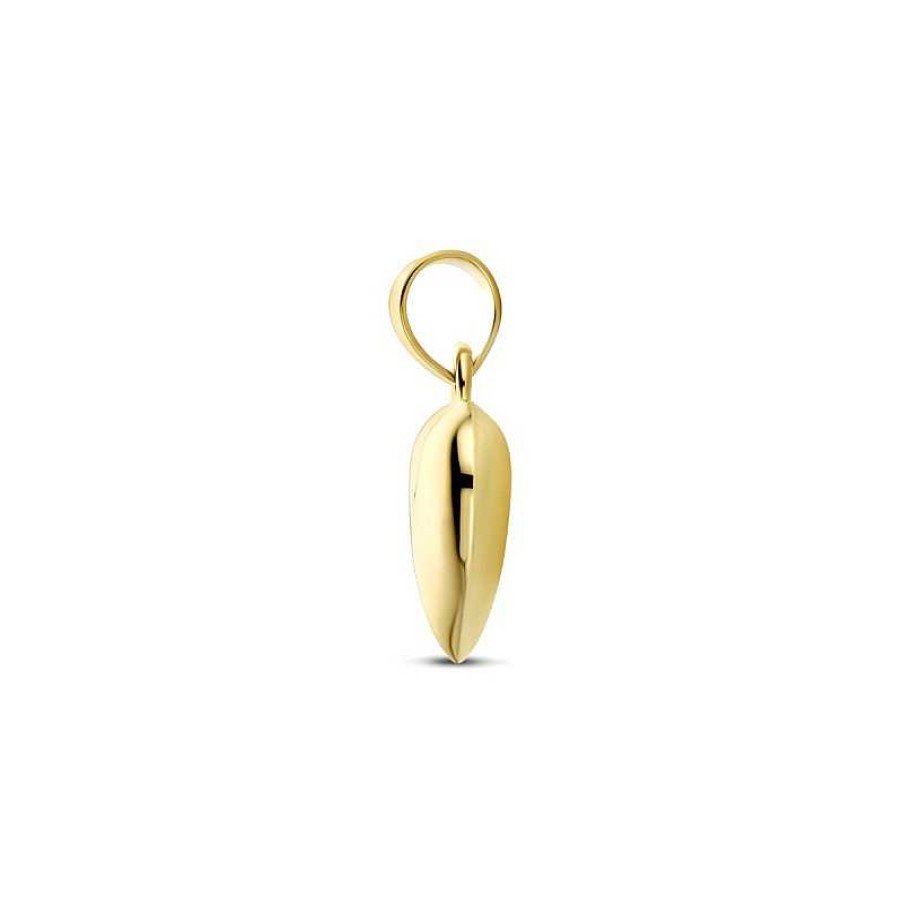 Hangers Mostert Huiscollectie | Mooie Gouden Hartjes Hanger - 16 X 11 Mm