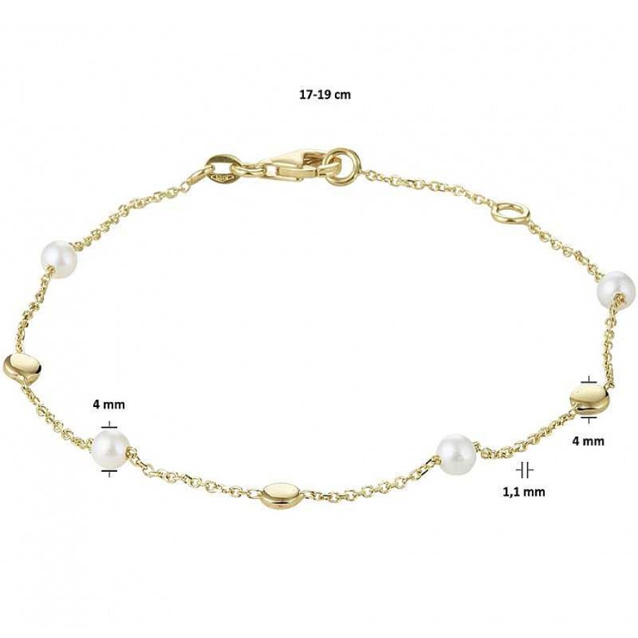 Armbanden Mostert Huiscollectie | Parel Armband Goud