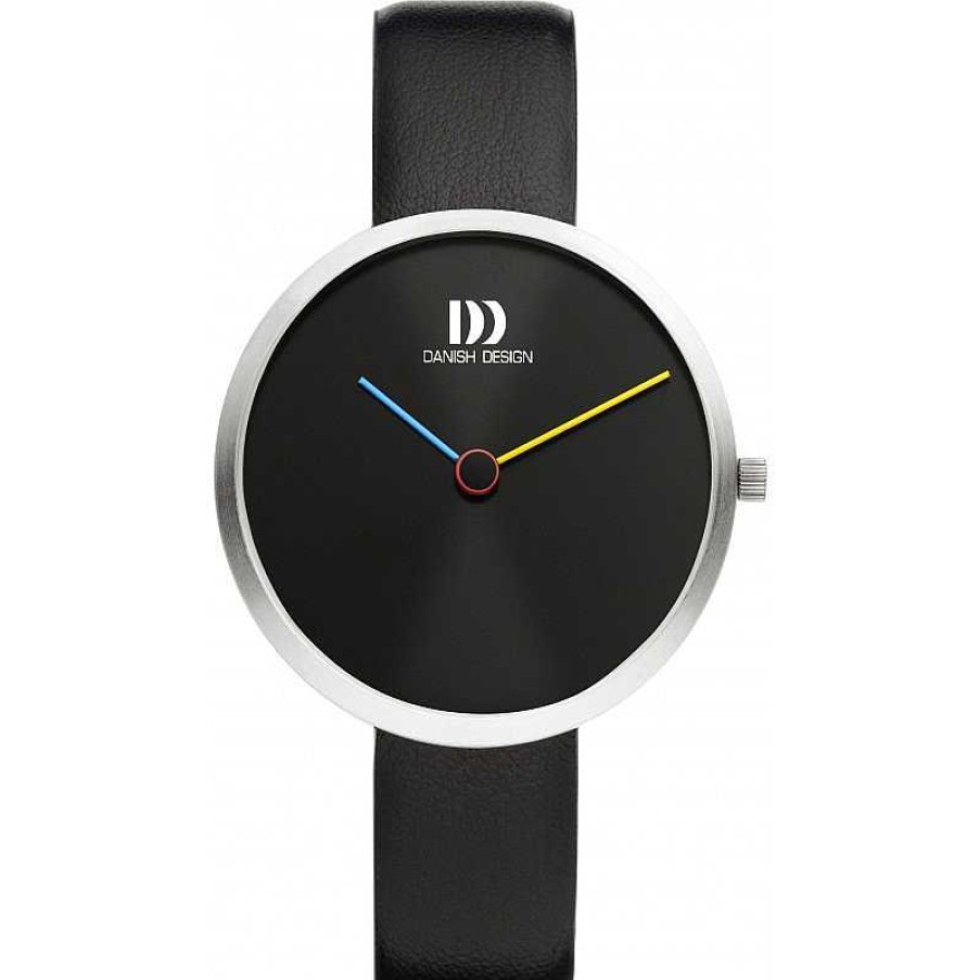 Horloges Danish Design | Danish Design Frihed Centro Iv23Q1261 - Dameshorloge Zilverkleurig 36 Mm Met Leren Band