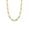 Kettingen Mostert Huiscollectie | Gouden Anker Ketting Met Zilveren Kern 45 Cm 5.5 Mm