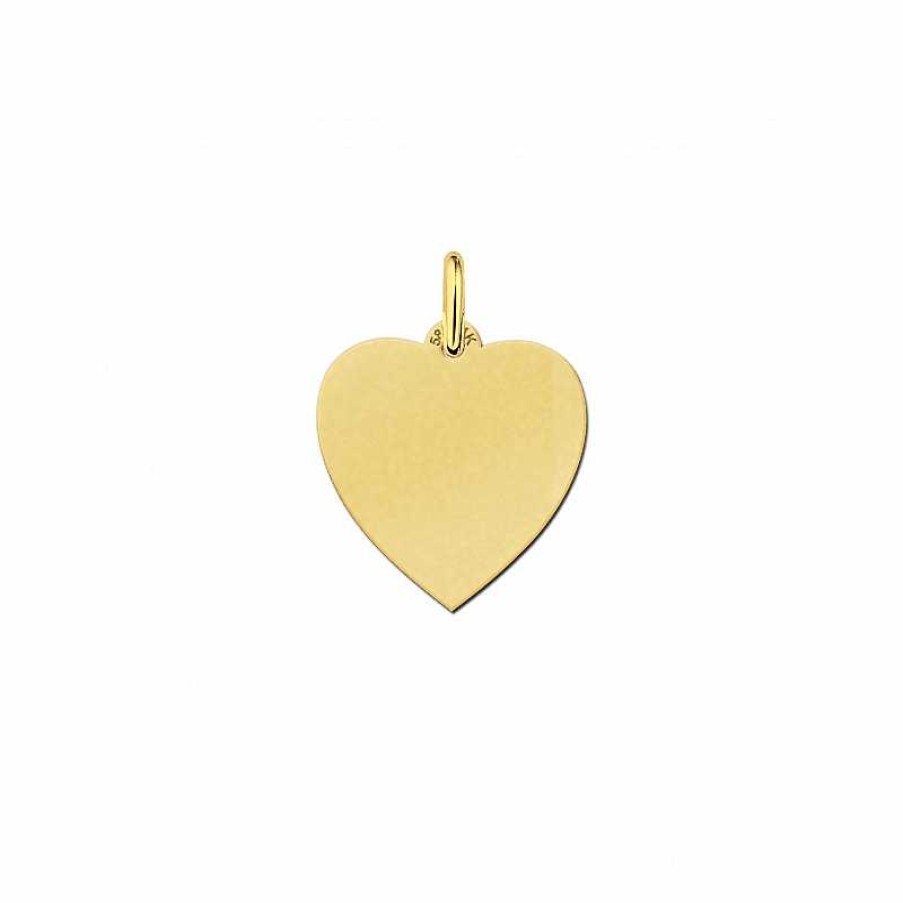 Hangers Mostert Huiscollectie | Gouden Hartjes Hanger Met Of Zonder Ketting