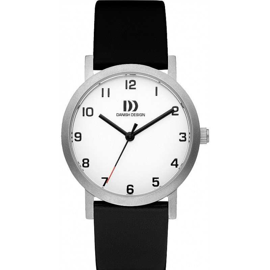 Horloges Danish Design | Danish Design Gl Be Rh Ne Iv12Q1107 - Dameshorloge Van Titanium Met Leren Band