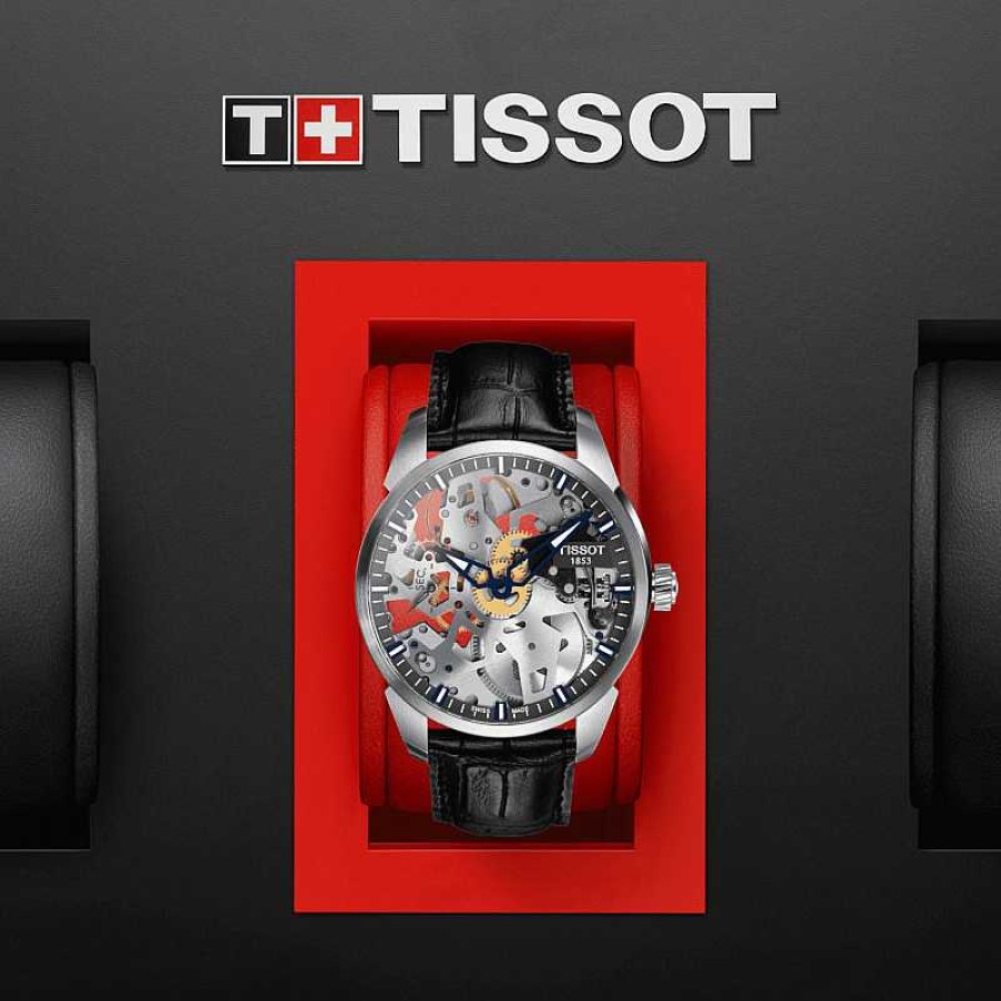 Horloges Tissot | Tissot Herenhorloge T-Complication Squelette Mechanical T0704051641100